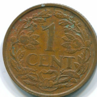 1 CENT 1968 NETHERLANDS ANTILLES Bronze Fish Colonial Coin #S10770.U.A - Antillas Neerlandesas