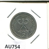 2 DM 1990 G F.J.STRAUSS BRD ALEMANIA Moneda GERMANY #AU754.E.A - 2 Marchi