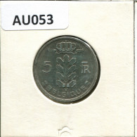 5 FRANCS 1977 FRENCH Text BELGIUM Coin #AU053.U.A - 5 Francs