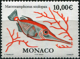 MONACO - 2002 - STAMP MNH ** - Longspine Snipefish (Macroramphosus Scolopax) - Nuovi