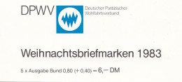 BRD DPW-MH 1a Mit 5x MiNr. 1196, Gestempelt, Priv. Markenheftchen Des Parität. Wohlfahrtsverbandes, Weihnachten 1983 - Andere & Zonder Classificatie