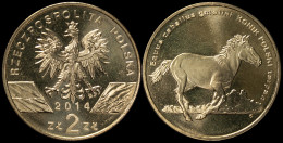 POLAND COIN 2 ZLOTY - KM#Y.896 Unc - 2014 - Polish Konik Horse - Poland