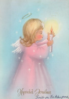 ANGELO Buon Anno Natale Vintage Cartolina CPSM #PAJ011.A - Engel