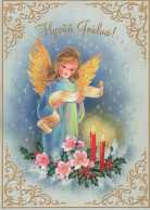 ANGEL CHRISTMAS Holidays Vintage Postcard CPSM #PAH483.A - Engelen