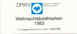 BRD DPW-MH 1a Mit 5x MiNr. 1196, Postfrisch **, Priv. Markenheftchen Des Parität. Wohlfahrtsverbandes, Weihnachten 1983 - Andere & Zonder Classificatie