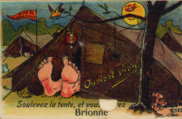 BRIONNE - Carte à Système - Soulevez La Tente Et Vous Verrez Brionne - Complet - Autres & Non Classés