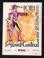 (12/05/24) 88-CPA EPINAL - PUBLICITE - HOTEL LE POINT CENTRAL - Epinal