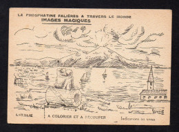 (12/05/24) THEME PUBLICITE-CPA IMAGES MAGIQUES - LA PHOSPHATINE FALIERES A TRAVERS LE MONDE - Werbepostkarten