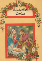 Virgen María Virgen Niño JESÚS Navidad Religión Vintage Tarjeta Postal CPSM #PBB773.A - Vierge Marie & Madones