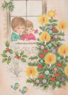 Happy New Year Christmas CHILDREN Vintage Postcard CPSM #PAY819.A - New Year