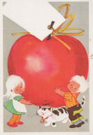 Bonne Année Noël ENFANTS Vintage Carte Postale CPSM #PAY717.A - New Year