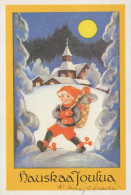 Feliz Año Navidad NIÑOS IGLESIA Vintage Tarjeta Postal CPSM #PAY420.A - New Year