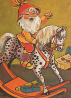 WEIHNACHTSMANN SANTA CLAUS Neujahr Weihnachten GNOME Vintage Ansichtskarte Postkarte CPSM #PAW632.A - Kerstman