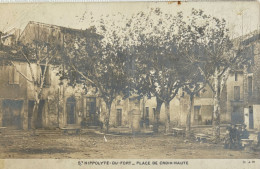 30 - St Hippolyte Du Fort, Place De La Croix Haute, Carte-Photo - Andere & Zonder Classificatie