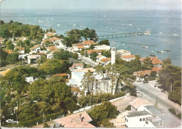 CAP-FERRET (33) La Jetée Et Le Quartier De L'Eglise - Vue Aérienne En 1972  CPSM GF - Autres & Non Classés