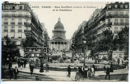 CPA  9 X 14  PARIS   Rue Soufflot (Architecte Du Panthéon) Et Le Panthéon   Omnibus Montrouge Gare De L'Est - Pantheon