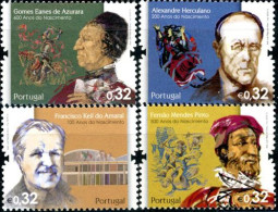 PORTUGAL 2010 - Personnalités De La Culture - 4 V. - Unused Stamps