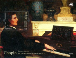 PORTUGAL 2010 - Frédéric Chopin Et Robert Schumann - 2 BF - Blocks & Sheetlets