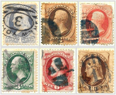 USA 6 Stamps: 1870 Used V1 - Oblitérés