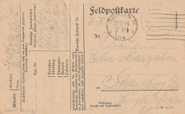 Feldpostkarte - Train-Ersatz-Abt. 3. Krankenträgerabtlg. - Berlin 1918 (69361) - Storia Postale