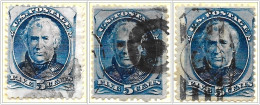 USA 3 Stamps: 1875 Used V1 - Gebruikt