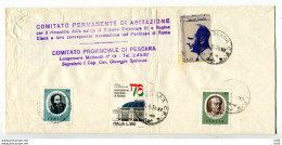 Unione Monarchica Italiana - Lire 10 Su Busta - 1946-60: Poststempel