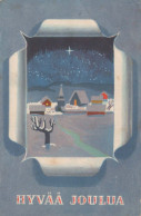 WEIHNACHTSMANN SANTA CLAUS Neujahr Weihnachten GNOME Vintage Ansichtskarte Postkarte CPSMPF #PKG413.A - Santa Claus