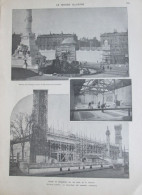 1907 Bordeaux  Centenaire De La Navigation à Vapeur  EXPOSITION BERTIN  PROMENADE DES QUINCONCES  Architecture Art Déco - Zonder Classificatie