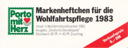 BRD  BAG-MH 1a Mit 5x MiNr.1190, Postfrisch **, Privates Markenheftchen Des Bundesverbandes Der Wohlfahrtspflege 1983 - Andere & Zonder Classificatie