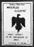 7 Vignettes Noir Et Blanc NAPOLEON - Waterloo Illustré - Aigle - Safety Matches - - Vignetten (Erinnophilie)