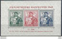 1949 Germania Bizona  Hannover MNH Unif BF N. 1 - Sonstige & Ohne Zuordnung