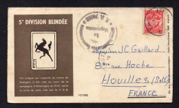 (12/05/24) THEME MILITARIA-CPA 5ème DIVISION BLINDEE - CARTE LETTRE - Kasernen