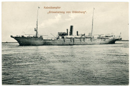 AK/CP Nordenham Kabeldampfer   Seekabelwerke AG     Ungel/uncirc. 1909   Erhaltung/Cond.  1-  Nr.1789 - Nordenham