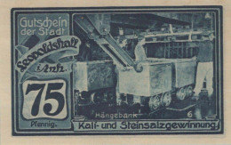75 PFENNIG 1921 Stadt LEOPOLDSHALL Anhalt UNC DEUTSCHLAND Notgeld #PC171 - Lokale Ausgaben