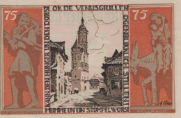 75 PFENNIG 1921 Stadt BRUNSWICK Brunswick UNC DEUTSCHLAND Notgeld #PA281 - [11] Local Banknote Issues