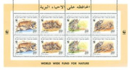 LIBYE 1997 - W.W.F. Felis Lybica - Chat Sauvage - Feuillet De 2 Séries - Unused Stamps