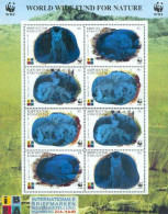 KYRGHISTAN 1999 - WWF - Le Loup Des Steppes - Hologramme - Feuillet - Hologramas