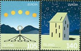 ISLANDE 2009 - Europa - L'astronomie - 2 V. Gommés De Feuilles - 2009