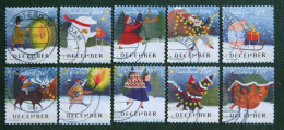 Decemberzegels Weihnachten Christmas Noel NVPH 3799-3808 (Mi 3875-3884) 2019 Gestempeld / USED NEDERLAND / NIEDERLANDE - Gebraucht