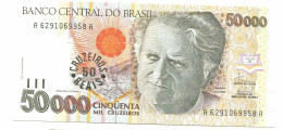 BRASIL 50000 CRUZEIROS 1993 UNC Paper Money Banknote #P10888.4 - [11] Emissions Locales
