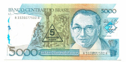 BRASIL 5000 CRUZADOS 1988 UNC Paper Money Banknote #P10879.4 - [11] Emissions Locales