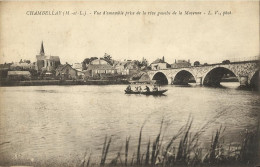 10597 CPA Chambellay - Vue D'ensemble Prise De La Rive Gauche De La Mayenne - Otros & Sin Clasificación