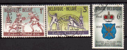 Belgique 1963 35ème Anniversaire Escrime Gantoise  COB 1246 à 1248 - Gebruikt