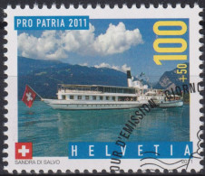 2011 Schweiz Pro Patria, Dampfschiff, Blüemlisalp ⵙ Zum:CH B315, Mi:CH 2206, Yt:CH 2127 - Usados