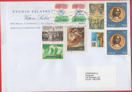 ITALIA - Storia Postale Repubblica - 1992 - 2x 750 5º Centenario Della Morte Di Lorenzo De' Medici Detto "il Magnifico" - 2001-10: Poststempel