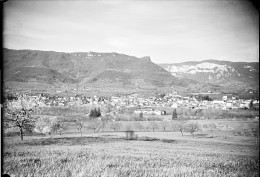 Négatif Sur Plaque De Verre 17.5 X 15.5 Drome St JEAN EN ROYANS Vue Générale Servant à L'émission De CPSM + Pochette * - Glass Slides