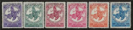 Luxembourg  .  Y&T .   252/257   .   * VLH .    Neuf Avec Gomme Et Une Trace Tres Légère D'une Charnière - Unused Stamps