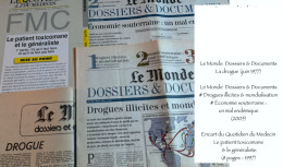 Toxicomanie/Usages De Drogues : 37 Documents (brochures-rapports-plaquettes-dépliants/Journaux/Dossiers & Documents Du M - Lotti E Stock Libri