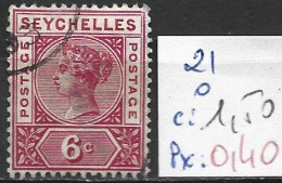 SEYCHELLES 21 Oblitéré Côte 1.50 € - Seychellen (...-1976)