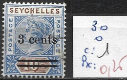 SEYCHELLES 30 Oblitéré Côte 1 € - Seychelles (...-1976)